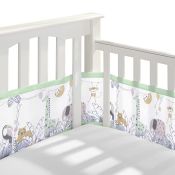 BREATHABLE BABY 4 Sided Mesh Bumper "Jungle"